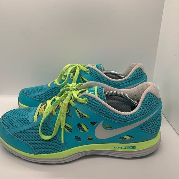 Nike Dual Fusion Lite Turquoise Running Shoes - Picture 2 of 7